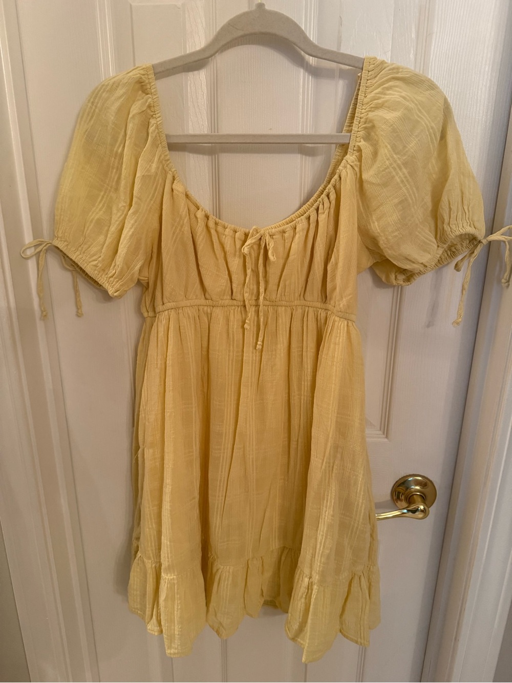 Soft Yellow babydoll dress